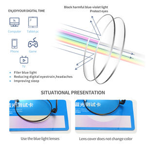 Moda negro espejo <span class=keywords><strong>blu</strong></span> <span class=keywords><strong>ray</strong></span> marcos de gafas de bloqueo de luz azul Metal gafas para mujer y hombre - Product Image 5