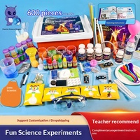 Ensemble d'expériences scientifiques pour enfants, en peluche, 4-6 ans, unisexe, jouet cadeau DIY, sans batterie