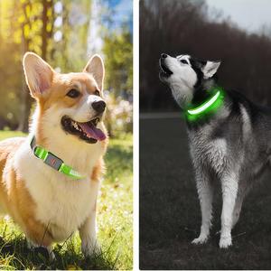 Collar de Perro LED, Collar de Perro Luminoso Ajustable, Recargable por USB, Luz de Seguridad Súper Brillante, Collares Brillantes para Perros - Product Image 3
