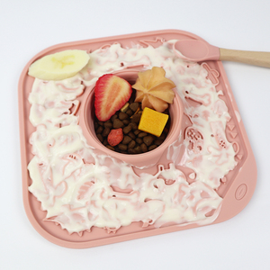 OEM/ODM Silicone Dog Lick <b>Mat</b> with Suction Cups Food Grade Slow Feeder Pet Feed <b>Mat</b> - Product Image 2