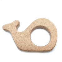 Anneau de dentition en bois de hêtre pour bébé, jouet pour nourrissons, 10 pièces