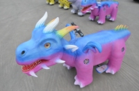 Scooter électrique animatronique dinosaure à monnayeur pour enfants, modèle CET Parc d'attractions, pour balades d'enfants