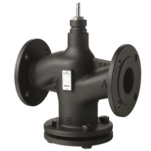 Siemens Two-Way Control Valve 230V AC Water 0-10 <b>Bar</b> -40C to 200C Open Quickly Long Neck Type - Product Image 4