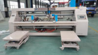 Machine semi-automatique à piquer les boîtes en carton ondulé à double pièce