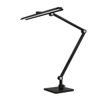 Lampe de bureau LED avec base, 95 CRI, gradation tactile/couleurs, anti-éblouissement, design métallique pliable, AC, écologique, pour bureau, étudiants, chambre à coucher
