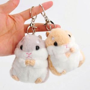 Porte-clés animaux mignons en peluche douce, écureuil et hamster rembourrés en coton PP, pour les amoureux des animaux (unisexe) - Grande Vente - Product Image 1