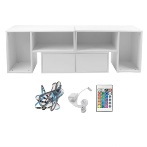 <span class=keywords><strong>ตู้</strong></span>ไม้เก็บทีวีโต๊ะไม้เฟอร์นิเจอร์ LED เงาสูงทันสมัยดีไซน์ใหม่ล่าสุดโต๊ะทีวีห้องนั่งเล่นไม้ - Product Image 3