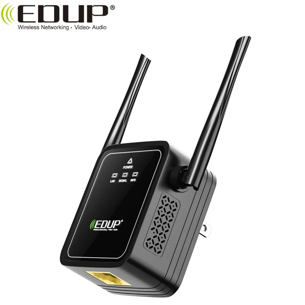 Усилитель сигнала Интернета EDUP с большим радиусом действия, Беспроводной ретранслятор Wi-Fi 300 Мбит/с