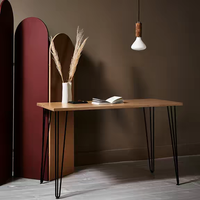 Support de table en fer forgé au design moderne et épuré, pour table basse, bureau, comptoir de bar