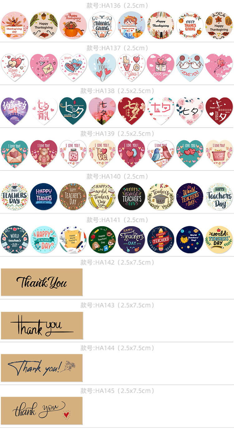 500pcs Happy Easter Stickers Uova Adesivo Seal Label per Pasqua