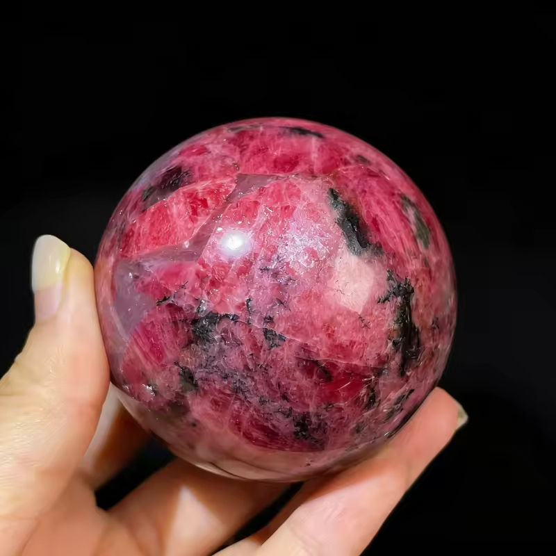 Rhodonite Crystal Sphere