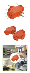 [OEM] Adaptador Multiplicador <span class=keywords><strong>de</strong></span> Enchufe 1 Entrada 3 Salidas, Carcasa <span class=keywords><strong>de</strong></span> PVC, Conductor <span class=keywords><strong>de</strong></span> Cobre, Empaquetado en Bolsa, Venta al Por Mayor - Product Image 4