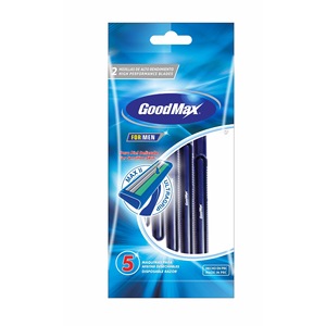 Goodmax Disposable <b>Razor</b> Three <b>Blade</b> Plastic Handle Manual Shaving Tool - Product Image 3