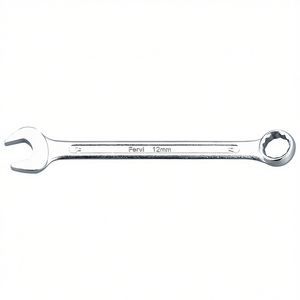Fervi Combination Wrench Chrome Vanadium 12mm Metric Open End Socket <b>Tool</b> - Product Image 2