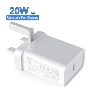 Chargeur rapide portable HNT avec prise UK rétractable, port Type C unique, adaptateur secteur PD 20W pour <span class=keywords><strong>iPhone</strong></span> 16 15 <span class=keywords><strong>14</strong></span> 13 <span class=keywords><strong>Pro</strong></span> - Product Image 2