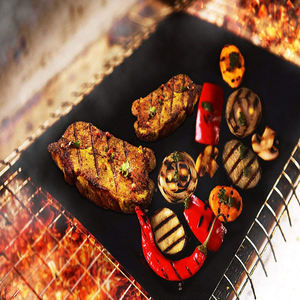 Tapis de <span class=keywords><strong>barbecue</strong></span>, réutilisable et antiadhésif, à bas prix, 20 pièces, robuste, pour bbq - Product Image 2