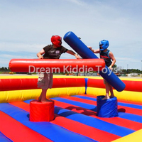 Bâton de combat gonflable en PVC jeu de carnaval jeux gladiateur rebond Trampoline cour de jeu arène de joutes pour le sport