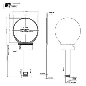 2.1 polegadas 480x480 ST7701S MIPI 500lêndeas IPS 2.1 "Tela LCD Botão Home Inteligente 2 2.1 Polegadas Rodada TFT LCD Display - Product Image 5