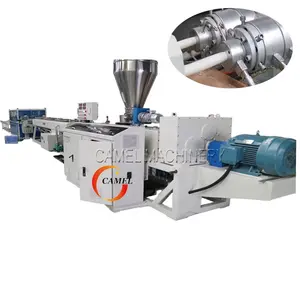 Máquina de fabricación de tuberías de PVC, extrusora de tuberías de Pvc de 20-110mm, dos salidas, línea de producción de conductos eléctricos de Pvc de 16-63mm