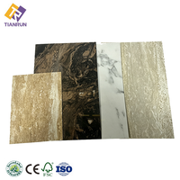 Panneau stratifié HPL en résine phénolique à motif marbre décoratif, ignifuge, imperméable et résistant à la chaleur pour salle de bain et hôtel