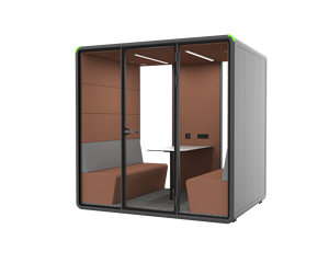 Cabine de bureau modulable en gros, cabine de réunion mobilisée 4 places, cabine de bureau mobile pour l'intimité avec haute réduction du bruit pour immeuble de bureaux - Product Image 1
