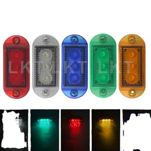 Lkt cảnh báo ánh sáng LED Diode ánh sáng hình bầu dục giải phóng mặt bằng traile rmultiple màu xe tải LED Side đánh dấu ánh sáng xe tải phụ kiện