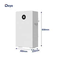 En stock, batterie au lithium Deye RW-F16 16KWH, 6000 cycles, 51.2V 300 Ah, énergie solaire pour l'électricité domestique