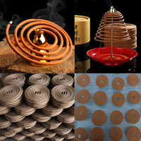 Enrouleur d'encens en spirale petit modèle simple tour à double anneau panneau d'encens pour bobines de moustiques fournitures funéraires en bois de santal