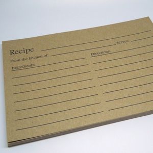 Stampa digitale su misura ingredienti alimentari Record carta Art carta ricetta carte con scatola di cartone - Product Image 6