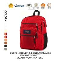 Sac à dos pour ordinateur portable 34L en polyester imperméable, léger, résistant à l'usure, avec compartiment pour ordinateur portable 15 pouces, idéal pour étudiants, activités de plein air, usage quotidien, personnalisable avec logo