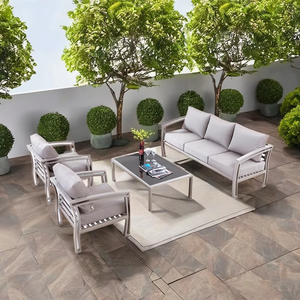 Haute qualité en métal extérieur canapé de jardin sectionnel foshan fabrication <span class=keywords><strong>pas</strong></span> <span class=keywords><strong>cher</strong></span> <span class=keywords><strong>prix</strong></span> en aluminium salon canapé patio ensemble - Product Image 1