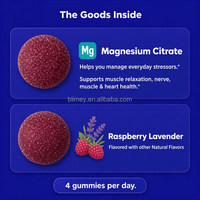 Gummies véganes au magnésium et L-théanine à marque privée pour la tranquillité d'esprit et le soutien à la relaxation pendant les journées de travail chargées