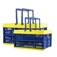 Mengqs — panier pliable en plastique, filet pour légumes, fruits empilables, panier pliable, bac à tomate pour le stockage agricole