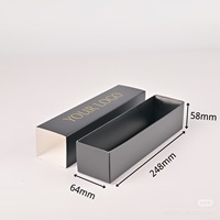 Boîte cadeau haut de gamme en carton noir, prête à l'emploi, qualité alimentaire, boîte à sushi premium, emballage pliable personnalisé pour desserts et traiteur