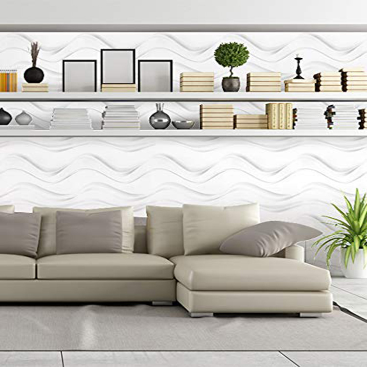 Vente chaude Intérieur Lambris PVC Papier Peint Décor 3D Stickers Muraux Prix 3D Panneau Mural