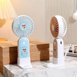 LingPan Portable Handheld <b>Fan</b> With <b>Stand</b> Rechargeable Battery 5W DC Motor Three Speeds For Outdoor Use - Product Image 2