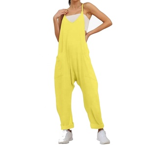 RG-Dernière conception de haute qualité coton tissu été filles grande taille barboteuses femmes combinaisons combishorts - Product Image 4