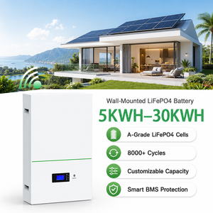 Batería de Litio de 5kWh a 30kWh Montada en Pared, Personalizada OEM ODM, Comunicación CAN RS485, Celdas de Grado A para Almacenamiento de Energía en el Hogar - Product Image 6