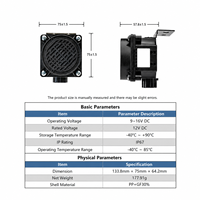 Système d'alerte acoustique pour véhicules Premium Safety EQLVS100-b, tension de fonctionnement 12V, étanche IP67, plastique, sirène bidirectionnelle pour piétons