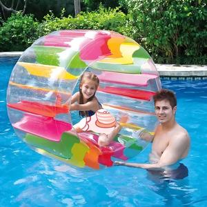 Flotador Inflable de PVC de 40 Pulgadas, Rueda de Agua Colorida, Juguete para Piscina para Niños y Adultos, Diversión al Aire Libre - Product Image 1
