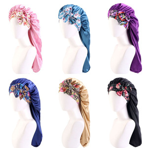 Nouveau ruban imprimé en satin de style ethnique transfrontalier, bande longue pour maquillage et coiffure pour femmes adultes - Product Image 1