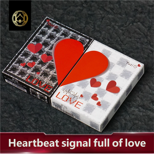 Pengle pour cartes <span class=keywords><strong>de</strong></span> poker Heart, <span class=keywords><strong>jeu</strong></span> <span class=keywords><strong>de</strong></span> cartes <span class=keywords><strong>de</strong></span> qualité supérieure à coins arrondis personnalisable pour les magiciens, jeux <span class=keywords><strong>de</strong></span> société, cadeau haut <span class=keywords><strong>de</strong></span> gamme, noir - Product Image 3