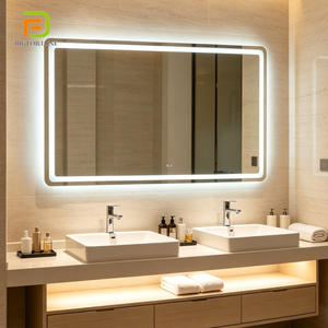 Specchio da Bagno LED Intelligente Moderno e Minimalista, Senza Cornice, Retroilluminato, con Interruttore <span class=keywords><strong>Touch</strong></span>, Rettangolare - Product Image 1