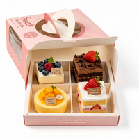 Boîte à gâteau personnalisée avec motifs d'animaux mignons, vente en gros, emballage cadeau portable en carton pour desserts de mariage, directement de l'usine