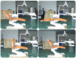 Kursi Gigi Langsung dari Pabrik dengan Kontrol Kaki Bundar, Tray Asisten 3-Way Syringe untuk Pemasok Peralatan Gigi - Product Image 5