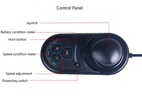 Kit Penggerak Kursi Roda Elektrik Tahan Air IP65 24v Motor Pintar dan Pengontrol Tuas Joystick untuk Pengaturan Khusus