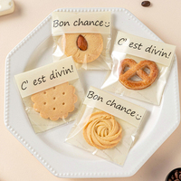 Sacs d'emballage autocollants pour pâtisseries, idéaux pour les biscuits croquants aux flocons de neige, les nougats et les friandises artisanales