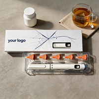 Étui de rangement pour stylo médical imprimé sur mesure, boîte d'emballage portable pour stylo d'injection d'insuline