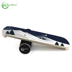 Zhensheng, venta al por mayor, tabla de equilibrio profesional, entrenador, equipo de entrenamiento de madera para entrenamiento físico, gimnasios, monopatín, surf - Product Image 3
