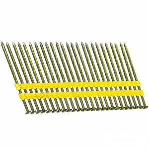 Clavos de cabeza redonda lisa de acero de alta calidad con mango de anillo de 21 grados, clavos comunes de 3.0mm con punta brillante, suministro. - Product Image 1